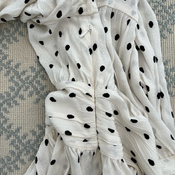 ROTATE by Birger Christensen Tracy Long Sleeve Polka Dot Top - Picture 9 of 11